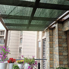 Aufun Ombreggiante Telone Rete Frangivista Balcone in HDPE 150 g/m², Antivento Tessuto Anti-UV Protezione Solare per Campo Sportivo, Giardino, Balcone, Verde Scuro, 1 x 50 m (HxL)
