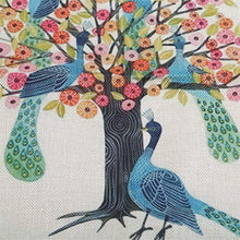 Weiy - Set di cuscini decorativi, motivo: fiori e uccelli, farfalle, Flax, come da immagine., 43.5*44.5cm