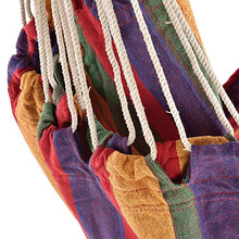 casa.pro] Amaca con Supporto 205 x 110 x 110 cm Poltrona Sospesa con Telaio Metallo Tessuto Nero Multicolore