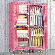 TWDYC Panno di Oxford Moda Cabinet 4 Strati Semplice Combinazione Armadio Dormitorio Camera riporre gabinetto di casa Mobili