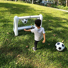 NTT Supporto di Calcio Gonfiabile del PVC, Montaggio e smontaggio rapidi, Ideali per Uso in Giardini o parchi, Facili trasportare,M