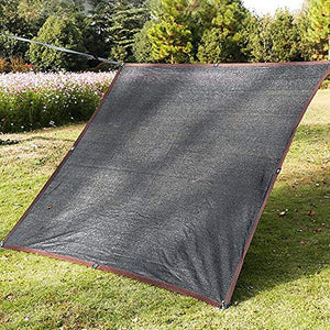 WXQIANG 85% UV Nero Ombra Panno, Premium Mesh Ombra Sunblock Ombra Pannello con Occhielli, for Patio/Cortile/Pergola/pianta/Serra Protezione Solare, Isolamento Termico (Size : 8X8M)
