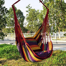 Amaca portatile da giardino da appendere in corda per dondolo per interni ed esterni, per patio, camera da letto, albero da 226,8 kg, capacità di peso: 2 cuscini per sedere.
