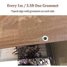 Rete ombreggiante Schermo per La Privacy della Terrazza del Balcone con Gommini, Marrone Telo Parasole per Giardino/Pianta/Serra, Crittografia per Servizio Pesante (Size : 4×6m)