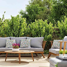 Celina Digby® Cuscino da giardino impermeabile per esterni in fibra cava di colore grigio, quadrato, dimensioni 43 x 43 cm, 43 x 43 cm, fiori di ciliegio