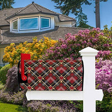 San Valentino S Day Cuori Tartan Plaid Matrimonio Casella Postale Coperture Magnetiche Giardino Cantiere Casa Decor Dimensioni Standard 53,3 cm x 45,7 cm