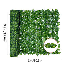 Rotoli di schermatura di edera artificiale, recinzione in foglia artificiale, recinzione artificiale per balcone, recinzione in rattan da giardino, schermi decorativi per balconi interni ed esterni
