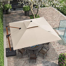 Ombrello quadrato con motivo a foglia viola, 3 m, in legno, per patio o esterni, ombrellone da giardino, Stivaletti da pioggia zebrati - Bambini