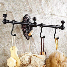 PYROJEWEL cremagliera Mensole for Bagno Mensole Rack Appendiabiti Bagno Una Barra di Rame cremagliera Nero Bronzo Nero Asta Singola Accessori Bagno Bagno mensola da Bagno