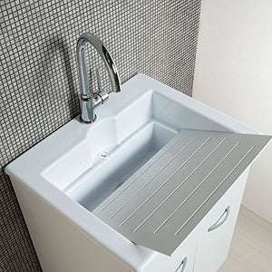 Elle emme Ci Mobile lavanderia con lavabo Zeus in ABS doppio uso 60x50