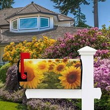 Copertura magnetica per cassetta delle lettere in fiori di girasoli, decorazione per la casa, dimensioni standard, 53,3 x 45,7 cm