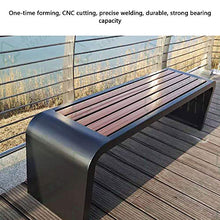 Panchina da terrazza panchina da esterno, Sede di svago del cortile quadrato di legno di plastica anticorrosiva del ferro battuto, Panchine dello stadio e panchine pubbliche, Adatto per prato, veran