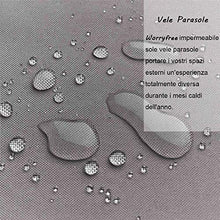 Lanbent Vele Parasole Impermeabile Triangolare, 95% Protezione Raggi UV per Posto Auto Coperto e Pergola, per Esterno, Giardino, Terrazza e Campeggio Tenda Parasole