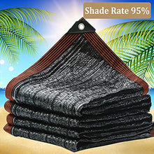 WXQIANG Protezione Solare Shading Net Bordo con Occhielli, Il 95% Sunblock Ombra Panno for Patio Balcone Carport Tetto - Nero Protezione Solare, Isolamento Termico (Size : 3×9M)