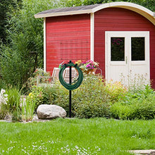 Relaxdays Sostegno Porta Tubo per il Giardino, Autoportante, per Tubi Lunghi 61 m, Acciaio, HLP 107,5 x 25 x 18 cm, Nero