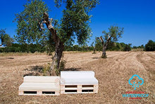 Arketicom Cuscino per Pallet Seduta Divano per Giardini ed Esterni Idrorepellente Sfoderabile 003 Grigio Beige 120x80 x10