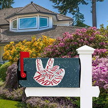 Due dita Peace Love Cassetta delle Poste Copre Magnetica Fede Gioia Speranza Gentilezza Unità Giardino Cantiere Decorazione Casa Dimensioni Standard 53,3 cm x 45,7 cm