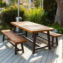 Panchine per terrazze all'aperto sedie da pranzo per interni, Panca a doghe in legno massello resistente alla corrosione resistente alle intemperie, Panca decorativa per portico 2-3 posti