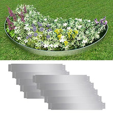 honglianghongshang Barriere e recinzioni Delimitazioni e recinzioni da Giardino Set 10 pz Bordo Prato Flessibile in Acciaio galvanizzato 100 x 15 cm