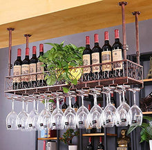 YWYW Portabottiglie in Metallo Portabottiglie/Portabicchieri da Vino Rosso Appeso/Portabicchieri da Appendere a Testa in Giù/Portabottiglie da casa Creativo/Portabottiglie da Appendere (Dimension