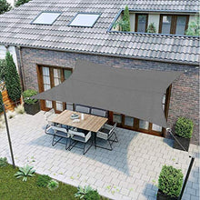 BJH Tenda Rettangolare in Tela Impermeabile per terrazze a Vela, con Corda 95% UV-Adatto per Prato da Giardino per terrazze