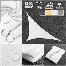 Tenda Da Sole Impermeabile Con Protezione Dai Raggi UV Per La Prevenzione Dell'abrasione E La Migliore Resistenza All'acqua Perfetto Per Piscineie Da Giardino E Molto Altro Ancora,Bianca,4X4X5.7 M