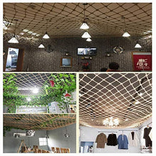 HSTFR Rete da Arrampicata per Bambini - Rete Decorativa per Rete da carico in Corda di Canapa Resistente, Muro per Foto, Rete sospesa, Rete di Sicurezza per Scale e Rete per Recinzione