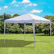 Outsunny Gazebo Pieghevole con Corde e Picchetti da Giardino Tessuto Oxford 3x3M Bianco