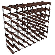 RTA GLOBAL, Porta-Bottiglie di Vino, 49 Posizioni, in Acciaio/Mogano, Marrone (Mahogany), metallo