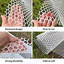 Recinto di Plastica Animale,Maglia Bianca Reti da Pollame per Recinti per Animali Domestici E Animali Selvatici Adatto per Animali Domestici Verdure Piante e Reti per La Protezione Delle Colture