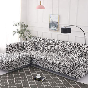Morbuy Copridivano, Moderno e Semplice Stampa Elasticizzato Fodera Copridivani Universale per Divano con Corda Fissa Sofa Protettore Copertura Divano Antiscivolo (4 posti,Vento)