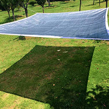 KDDEON Rete Ombreggiante in Maglia di Alluminio,Panno Ombreggiante Traspirante Resistente all'85% ai Raggi UV,Rete Telo Ombra con Anelli di Tenuta,per Serra,Cortile,Giardino (4x6m/13x20ft)