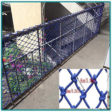 AI LI WEI Protective Net Decoration/Sicurezza Bambini Rail Net, Pet Balcone Scale di Sicurezza Antiurto Rope Net Wall Decoration Net Net Rete di Nylon Blu for la Sicurezza dei Bambini del Bambino Net