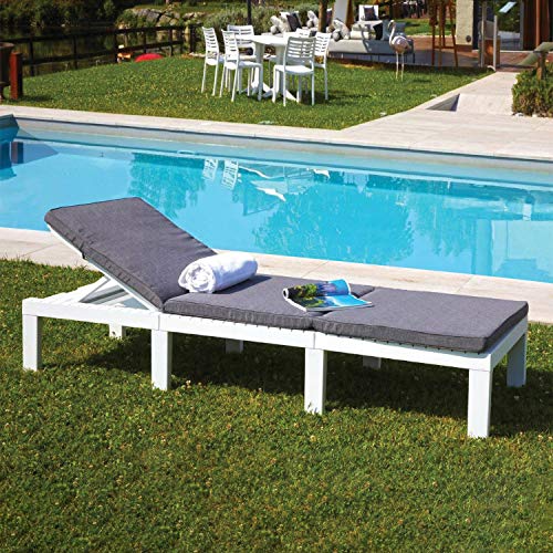 HOMEGARDENBEACH LETTINO HAITI CON CUSCINI (BIANCO)