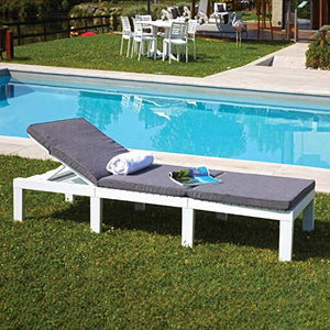HOMEGARDENBEACH LETTINO HAITI CON CUSCINI (BIANCO)