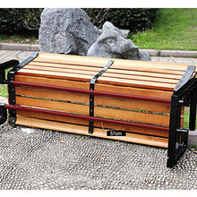 Outdoor Furniture Panchina da Giardino panchina da Giardino, panchine Decorative per scuole comunitarie in Cortile con braccioli e schienali, panchine in Legno massello Resistenti alle intemperie