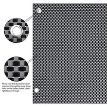 Sekey - Telo di Protezione per Balcone, in Rattan Sintetico, con Occhielli, Fascetta in Nylon, 600 x 90 cm, Colore: Antracite