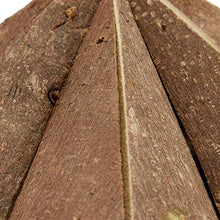Relaxdays Casetta per Uccelli, Decorazione da Appendere, Legno Non Trattato,Balcone & Giardino, 16x16x16 cm, Naturale