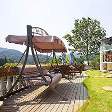 U/B - Copertura per altalena da giardino, universale, di ricambio, adatta per esterni, impermeabile, per dondolo e sedia a dondolo (249 x 185 x 18 cm)