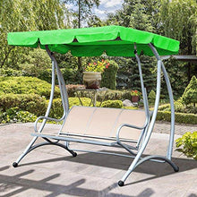 Superiore del baldacchino Dell'Oscillazione del Patio. Tettoia di ricambio. superficie impermeabile. Copertura di ricambio per amaca altalena da giardino. per le taglie 2 posti e 3 posti (3/Beige)