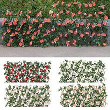ALEOHALTER - Recinzione artificiale per piante da giardino, con fiori artificiali espandibili, protezione dai raggi UV, per balconi, cortili, finestre