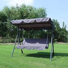 Unbekannt Sparmeile Hollywood - Dondolo a 3 posti, ca. 170 x 110 x 152 cm, Colore: Grigio
