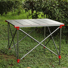 N/Z Daily Equipment Folding Table Adjustable Height Lightweight Portable Camping Table Bearing 200 kg 4 Chairs with Storage Bag for Barbecue Camp Beach Backyards Lake BBQ Party