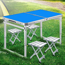 WNN-URG Outdoor Tabella di Piegatura e 2 sedie, Campeggio Portatile di Picnic Tabella Buffet Wedding Cucina Colazione Bar Set Market Garden Partito dell'automobile al Coperto URG