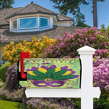 Mardi Gras Piuma Postale Coperture Magnetiche Grande Cassetta Postale Involucri Giardino Giardino Cantiere Casa Decor Oversize Dimensioni 64,8 x 53,3 cm