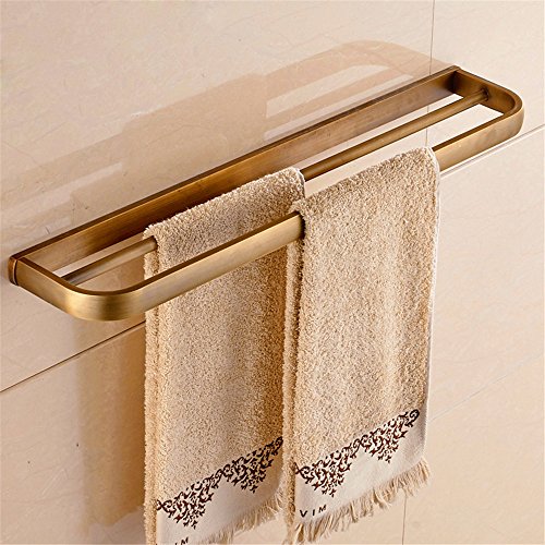MBYW Portasciugamani Moderno Portasciugamani Elegante per Il Bagno di Moda Portasciugamani Antico in Rame Dorato Antico portasciugamani Hardware Bagno Ciondolo portasciugamani Europeo (56FB)