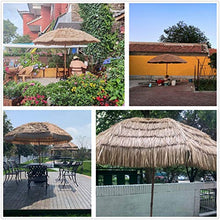 KUWD Ombrellone Hawaiano, Ombrellone in Paglia, Ombrellone Regolabile, Utilizzato in Giardino, Cortile, Esterno, 1.8M