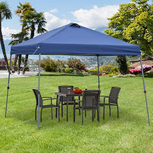Outsunny Gazebo Pieghevole 3x3m da Giardino ed Esterno in Metallo e Tessuto Oxford Blu con Borsa da Viaggio