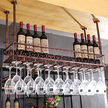 LWW Wine Rack, cremagliera di vetro di vino/a soffitto attaccatura del supporto di bottiglia del vino supporto del metallo ferro vetro vino Holder alta Cup/Altezza regolabile Rack Wine Glass,80 *