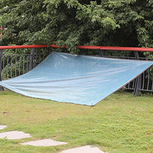 KOET - Telone trasparente antigelo in tessuto PE rimovibile con anelli di tensione in ferro antiruggine per piante, coperta per giardino e patio